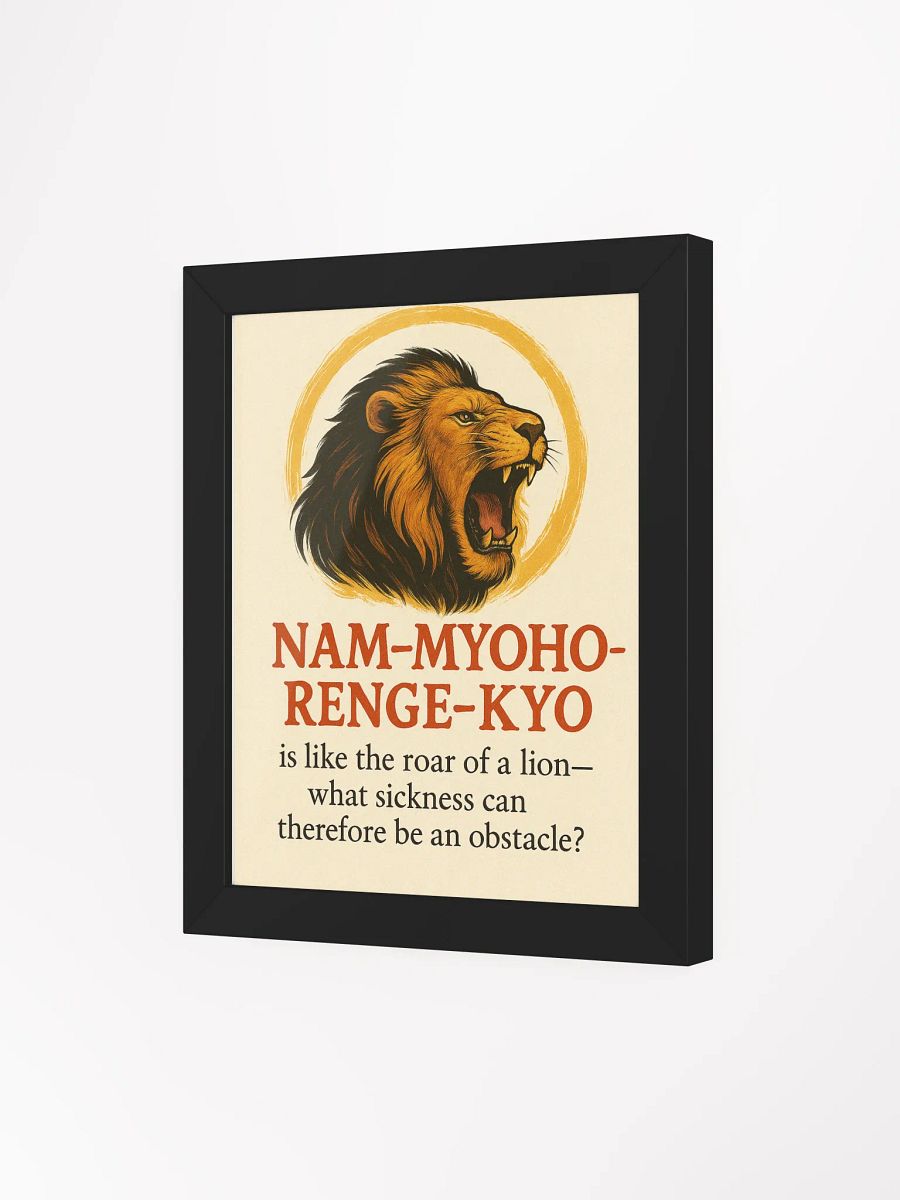 Lion’s Roar Nichiren Buddhism Framed Poster product image (56)