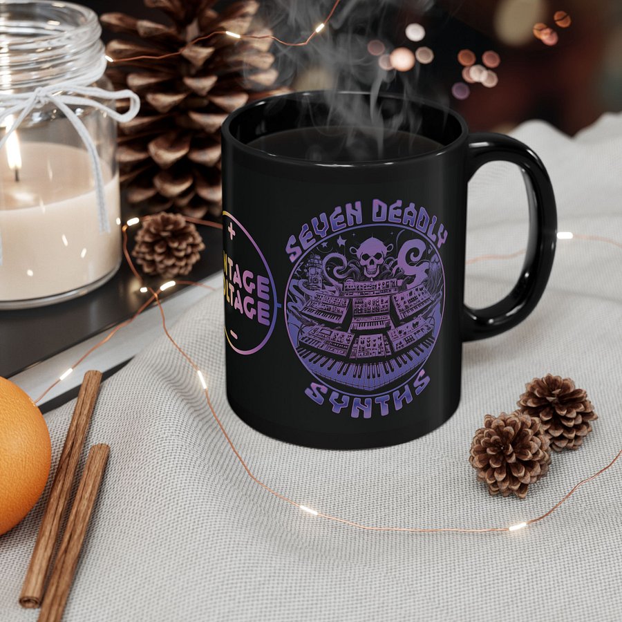 Synthesizer Collector Mug - Seven Deadly Synths (7 Synthesis Techniques) product image (5)