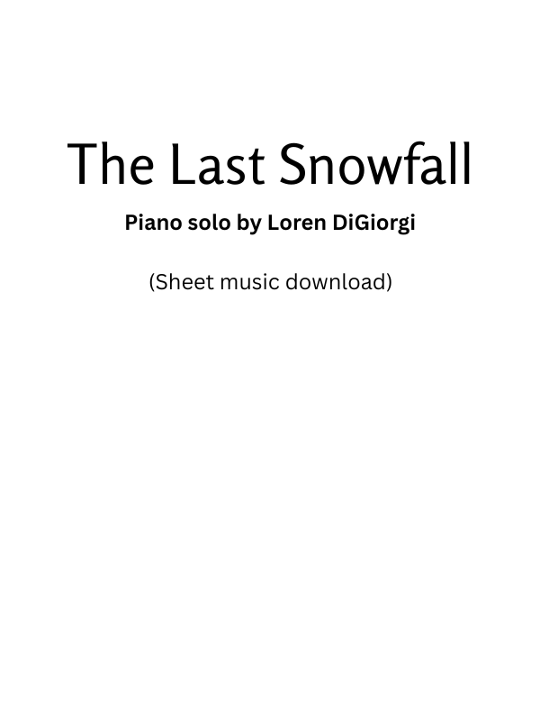 The Last Snowfall (sheet music download) product image (1)