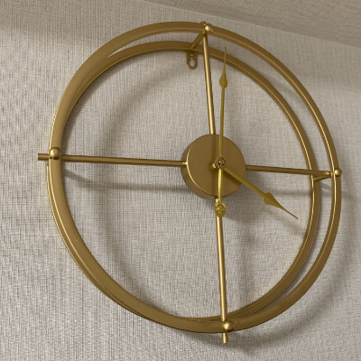 Creative And Simple Wrought Iron Wall Clock, Living Room Metal Clock, Study Room Decoration Clock product image (7)