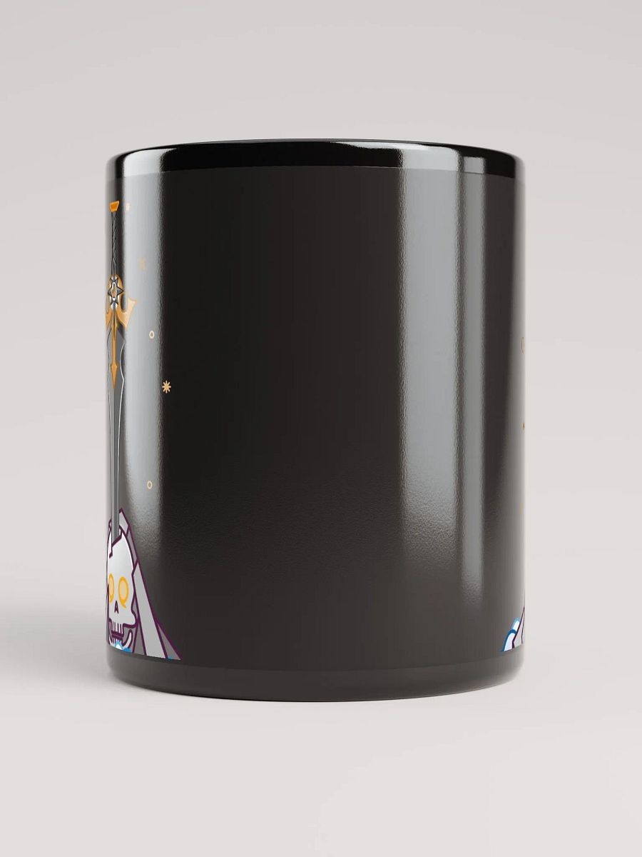 Sword in the Skull - Argent Variation - Black Glossy Mug product image (5)