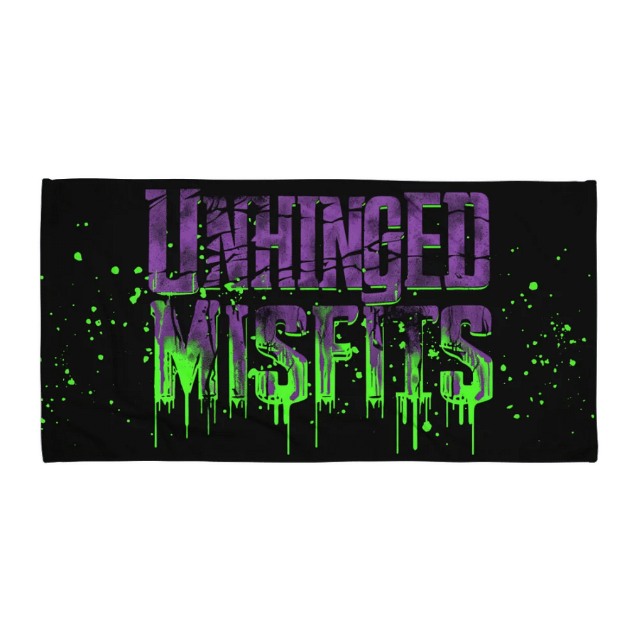 Unhinged Misfits Logo Black Towel product image (1)