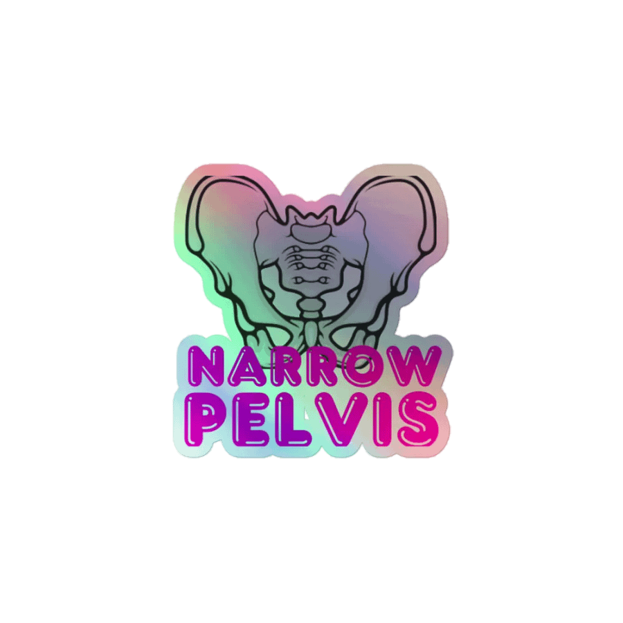 Narrow Pelvis Holographic Sticker product image (1)