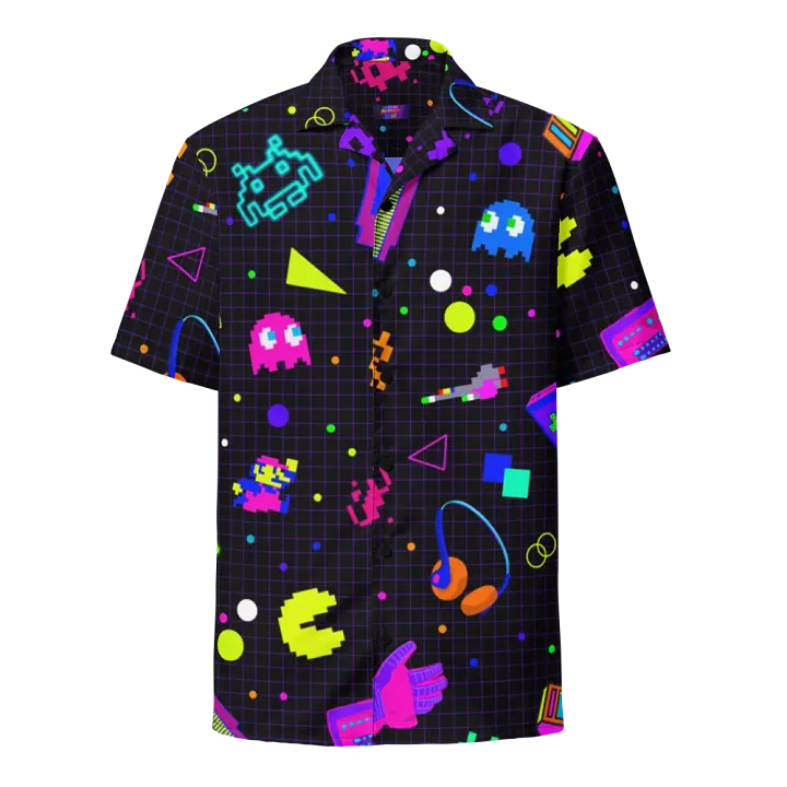 8-Bit Memories Short Sleeve Hawaiian Button up product image (1)