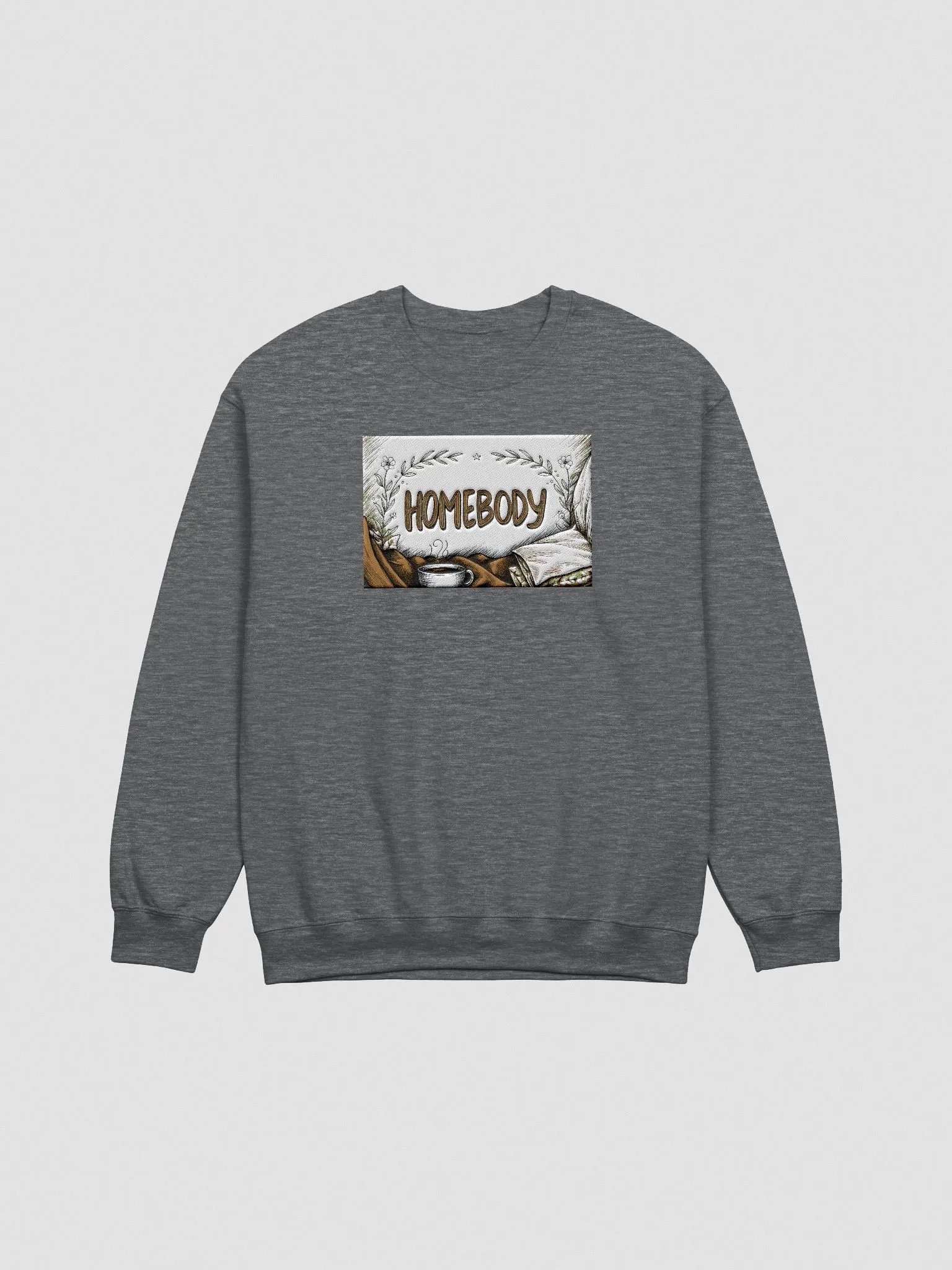 Homebody Sweatshirt | Cozy Graphic Slouchy Pullover for Women & Men – Trendy Oversized Lounge Wear product image (1)