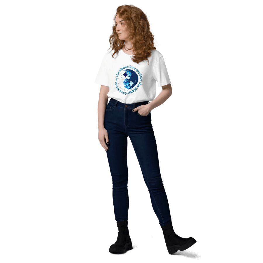 Love Art Love The Planet Organic Cotton Ray T-Shirt product image (335)