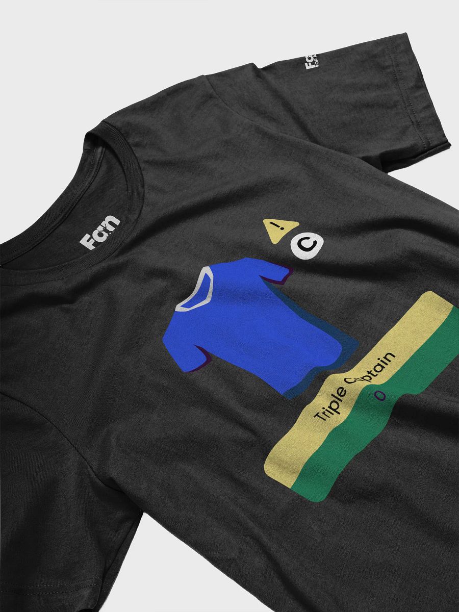 Blue Triple Captain Fantasy Football T-shirt product image (3)