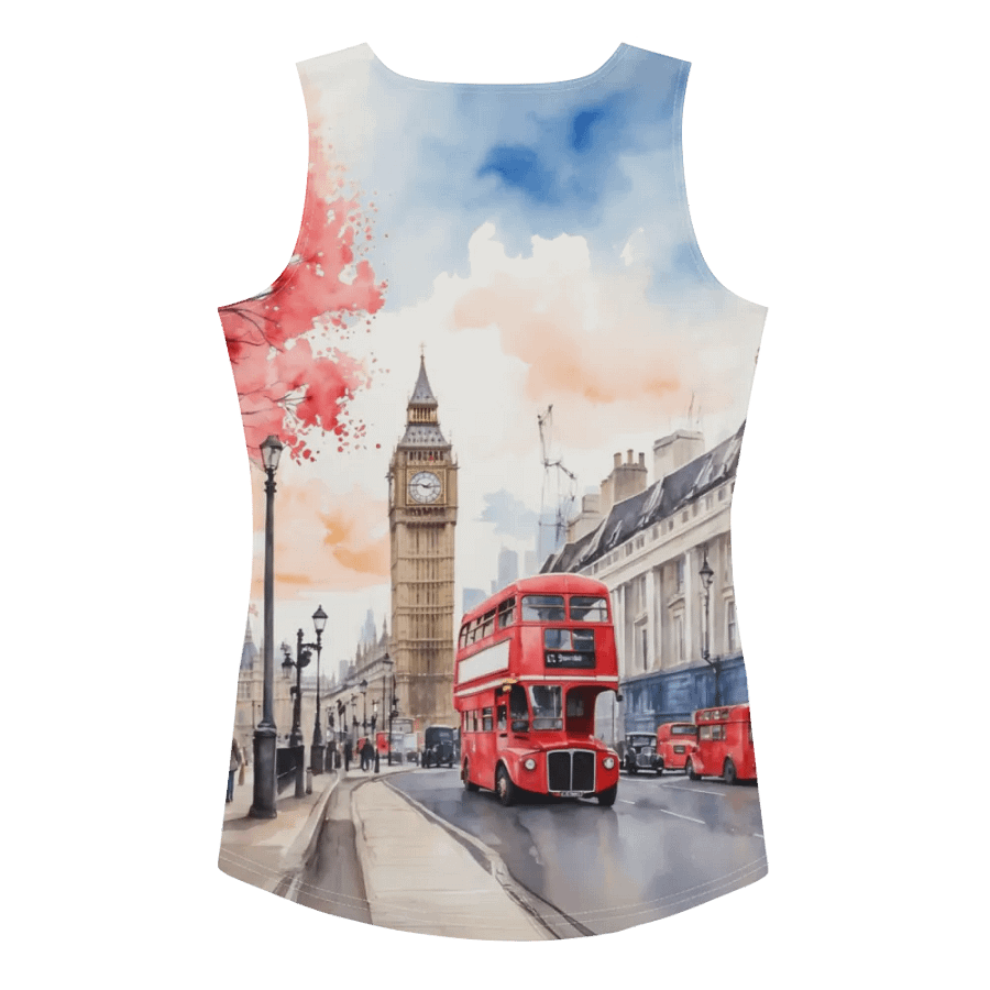 London England Watercolor All Over Print Tank Top product image (9)