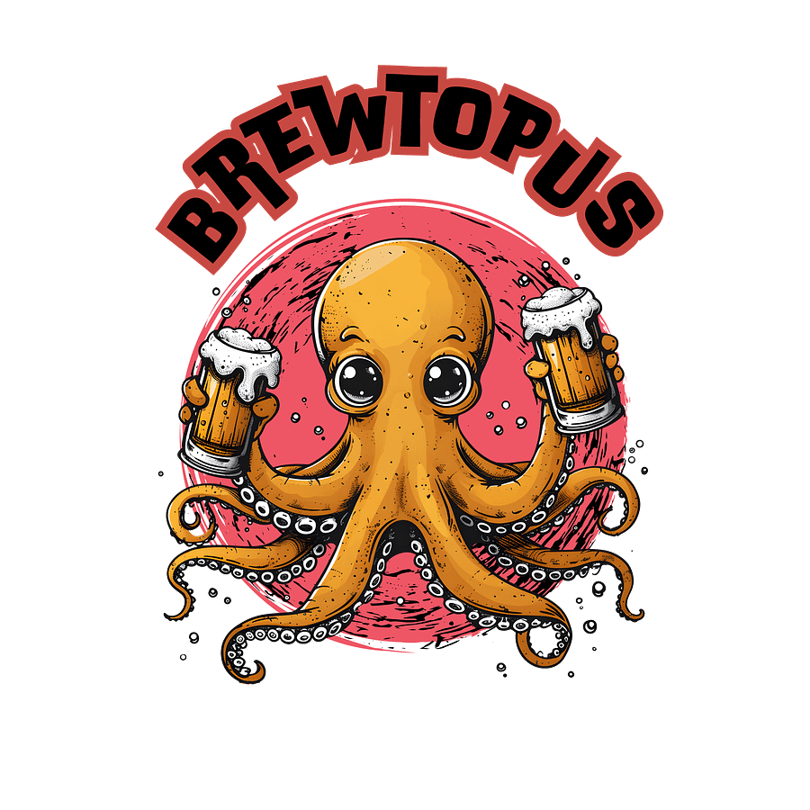 Octopus Drinking Beer product image (2)
