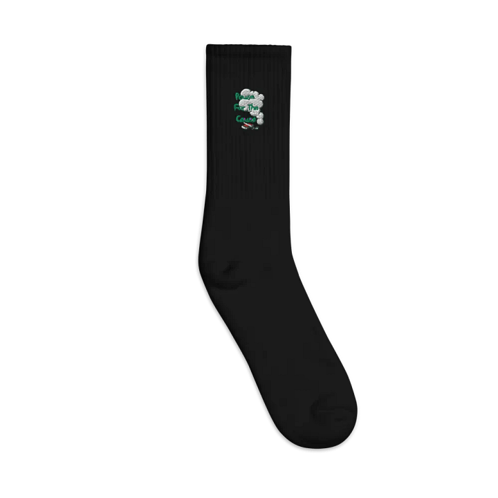 Pause For The Cause Embroidered Crew Socks product image (1)