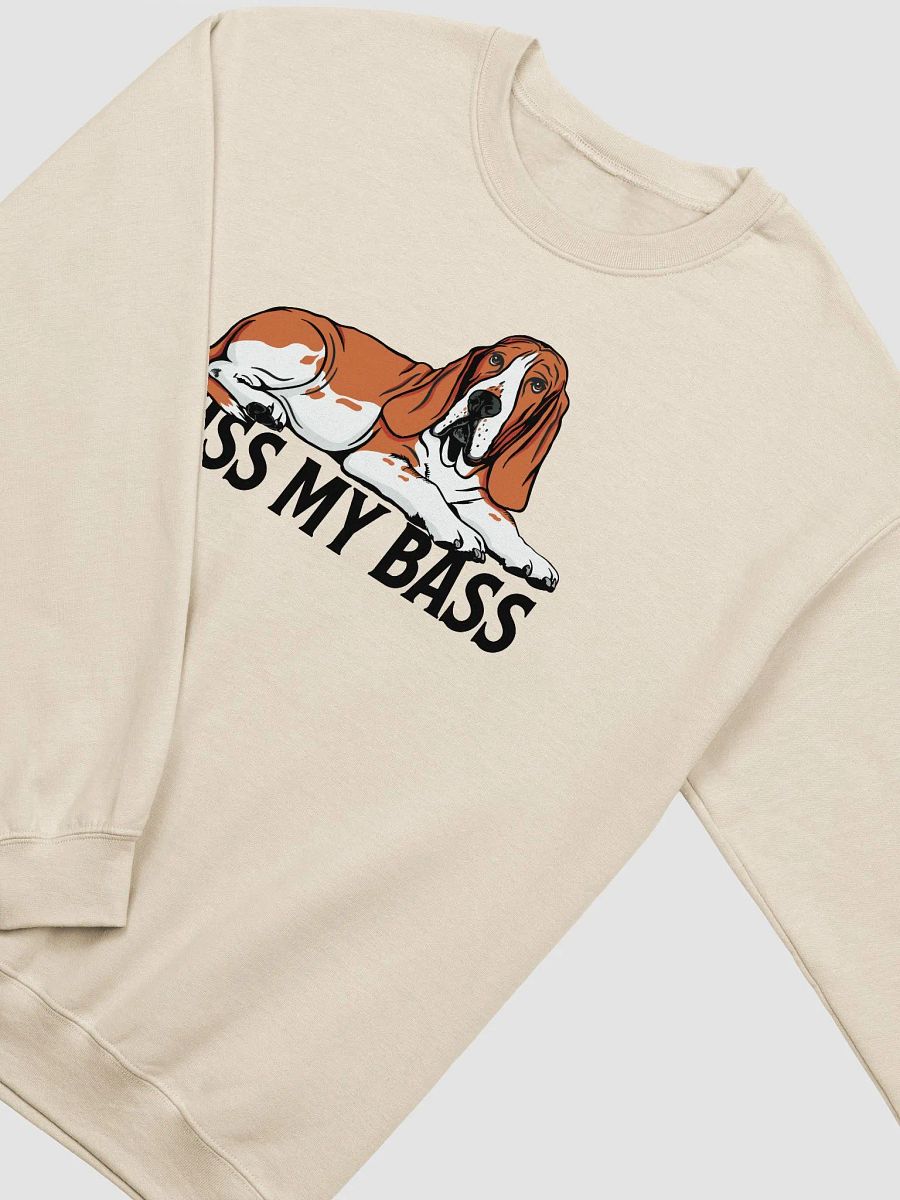 Kiss My Bass Sweatshirt | Funny Shirt for Basset Hound(Red) Owners product image (22)
