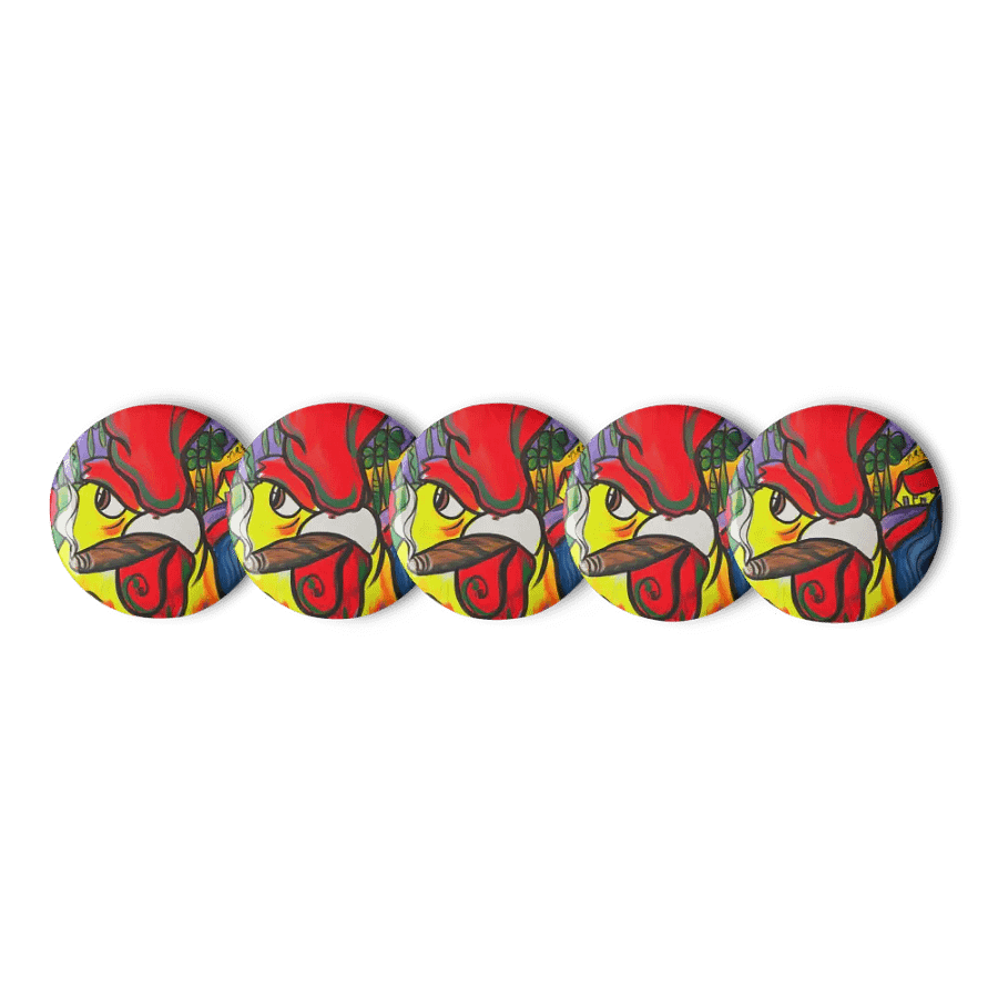 Rooster Ruckus Pin Button Set product image (1)