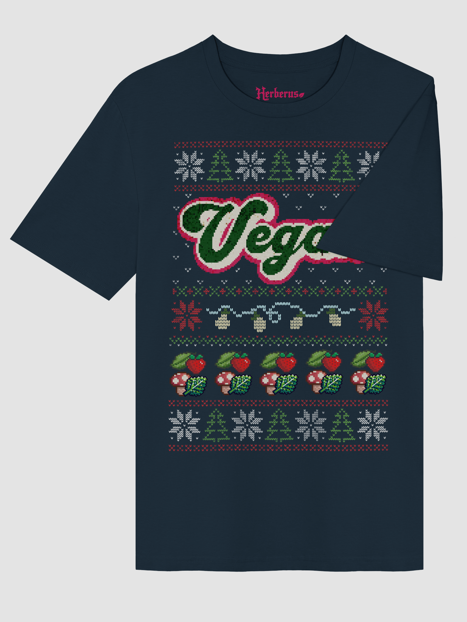 Retro Vegan Ugly Sweater Tee product image (2)