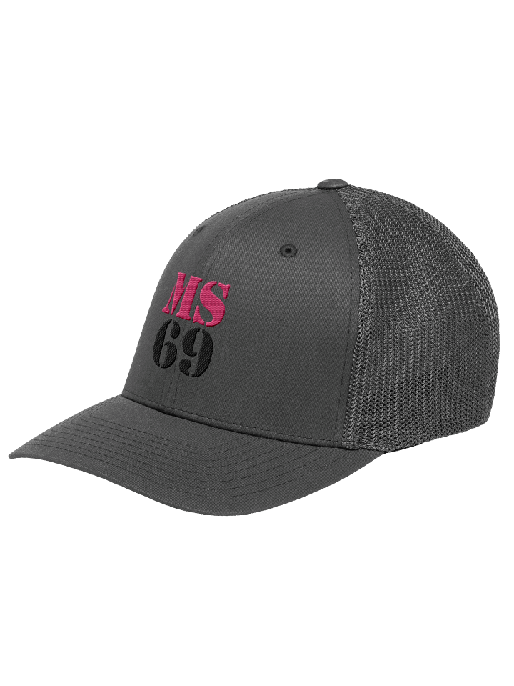 MS69 - Flexfit Trucker Hat Pink/Black product image (2)
