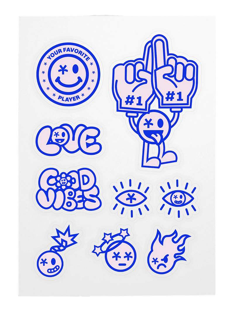 PEACE, LOVE & PAIN STICKER PACK