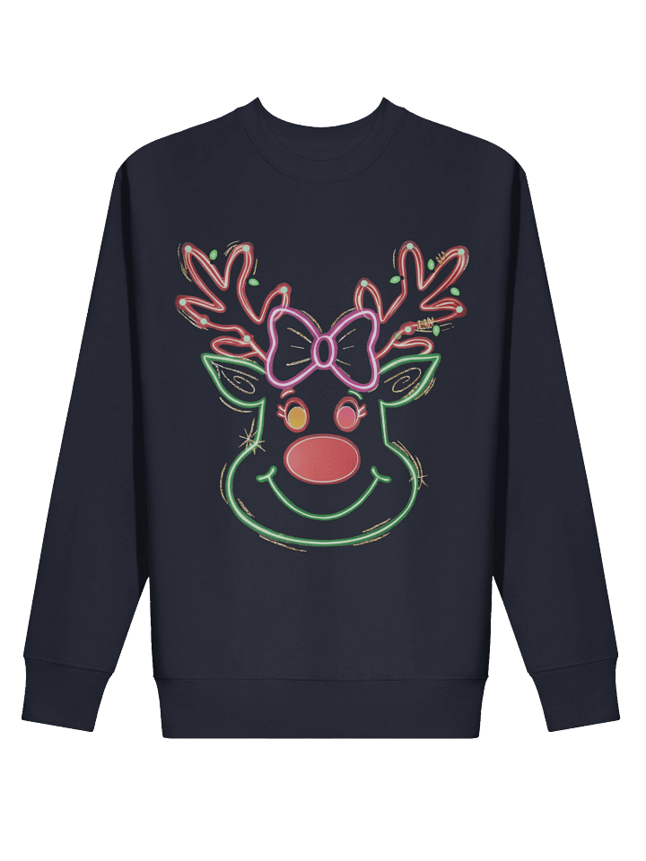 Neon Reindeer Holiday Sweatshirt product image (2)