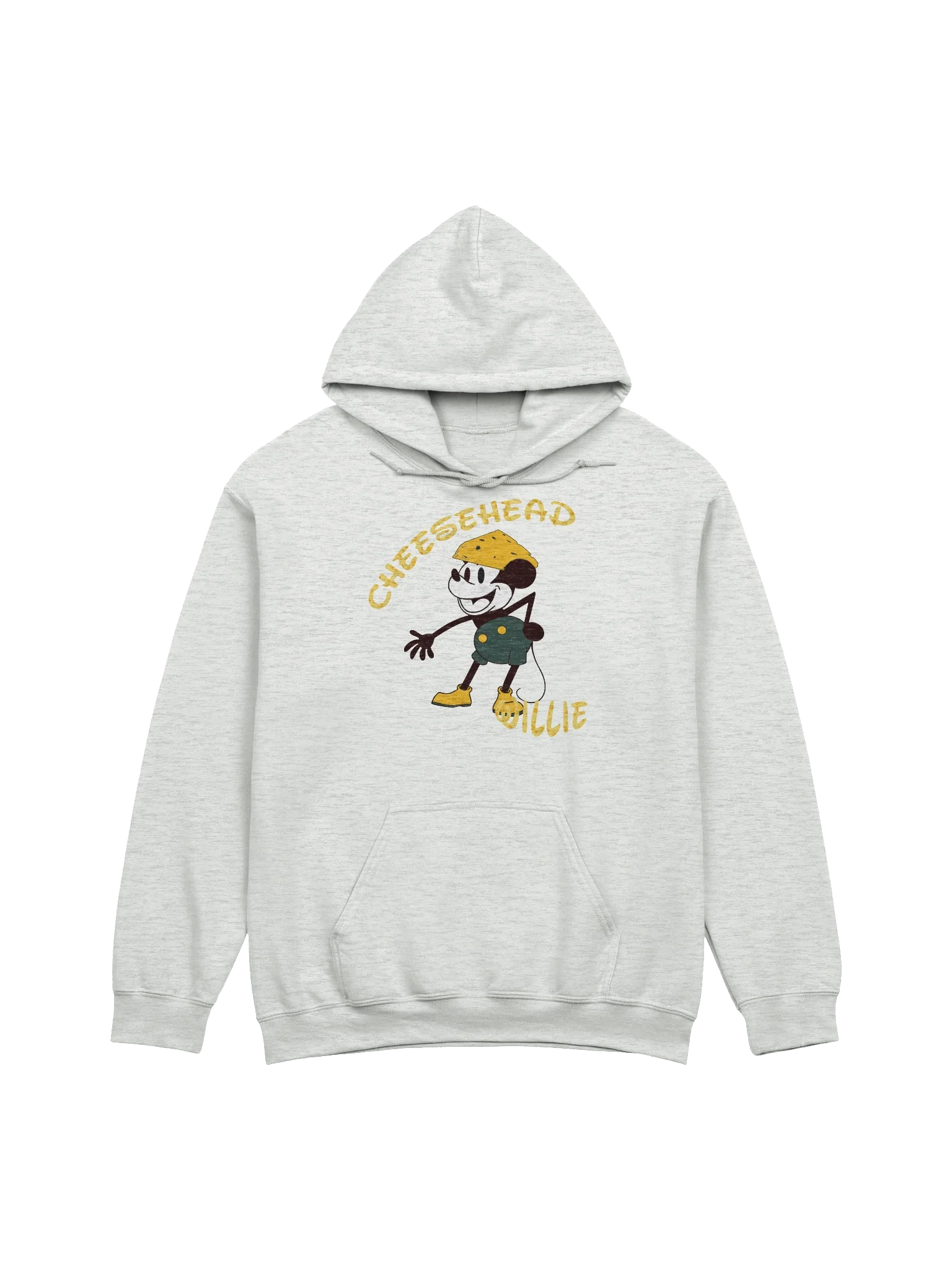 Cheesehead Willie Cartoon Hoodie Light Color product image (13)