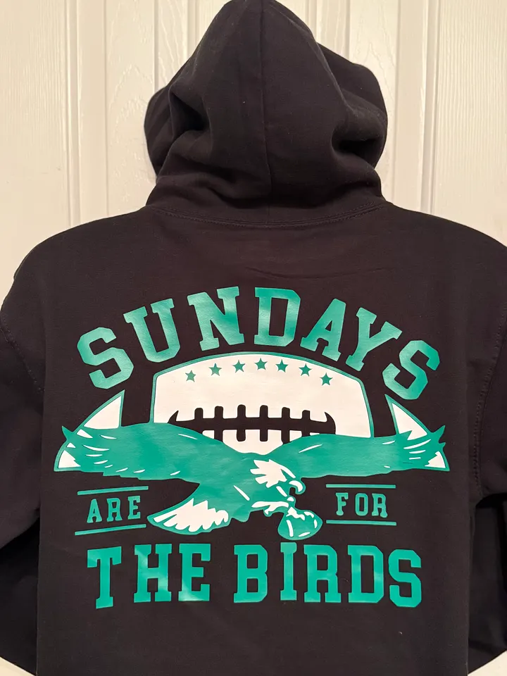 Sundays Are For The Birds - Eagle Two-sided Hoodie with Satin in Hood product image (1)