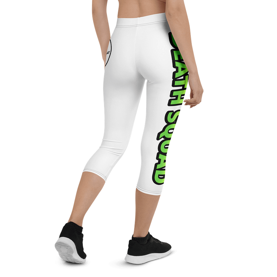 Death Squad Slime Capri Yoga Pants White product image (4)