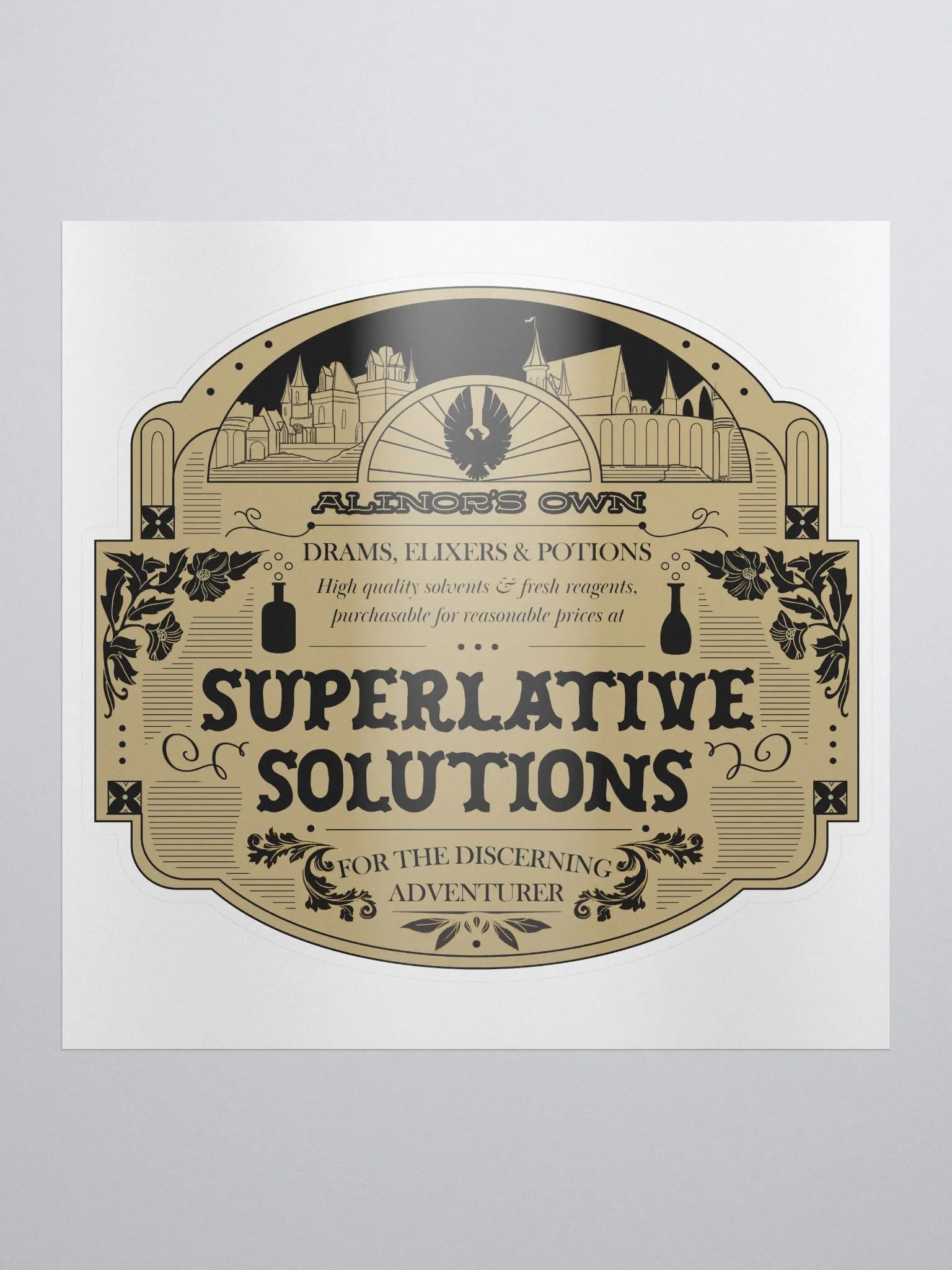 Alinor Apothecary Vintage Label Sticker product image (1)