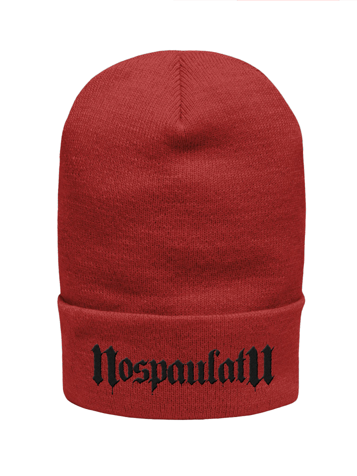 Embroidered Blackout Logo Winter Hat product image (8)