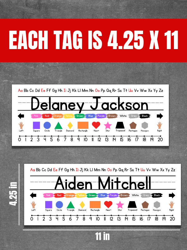 Student Desk Name Tags product image (5)