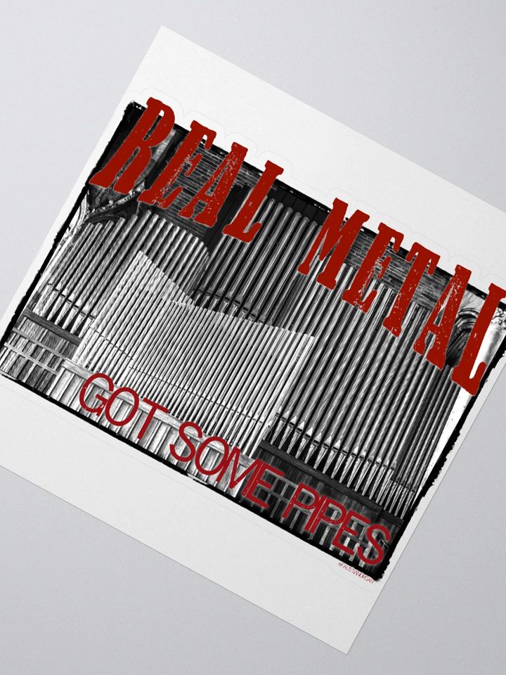 Real metal organ pipes sticker product image (6)