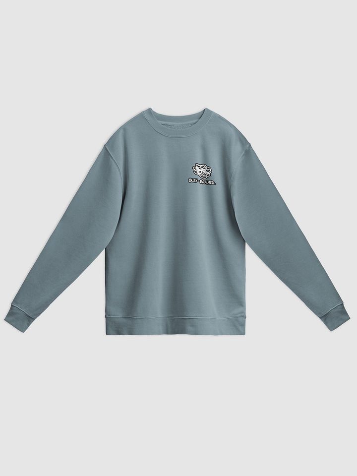 BUSY-BRAINED (sm. lined design) printed pigment crewneck product image (25)