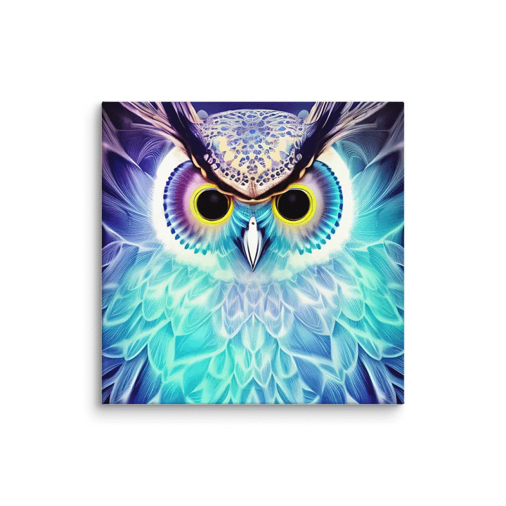 Fantasy Fractal Owl Art - v10 product image (1)
