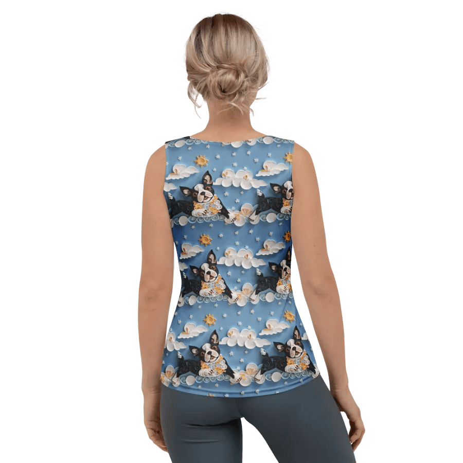 Quillwork Boston Terrier Sunny Day All-Over Print Tank product image (2)