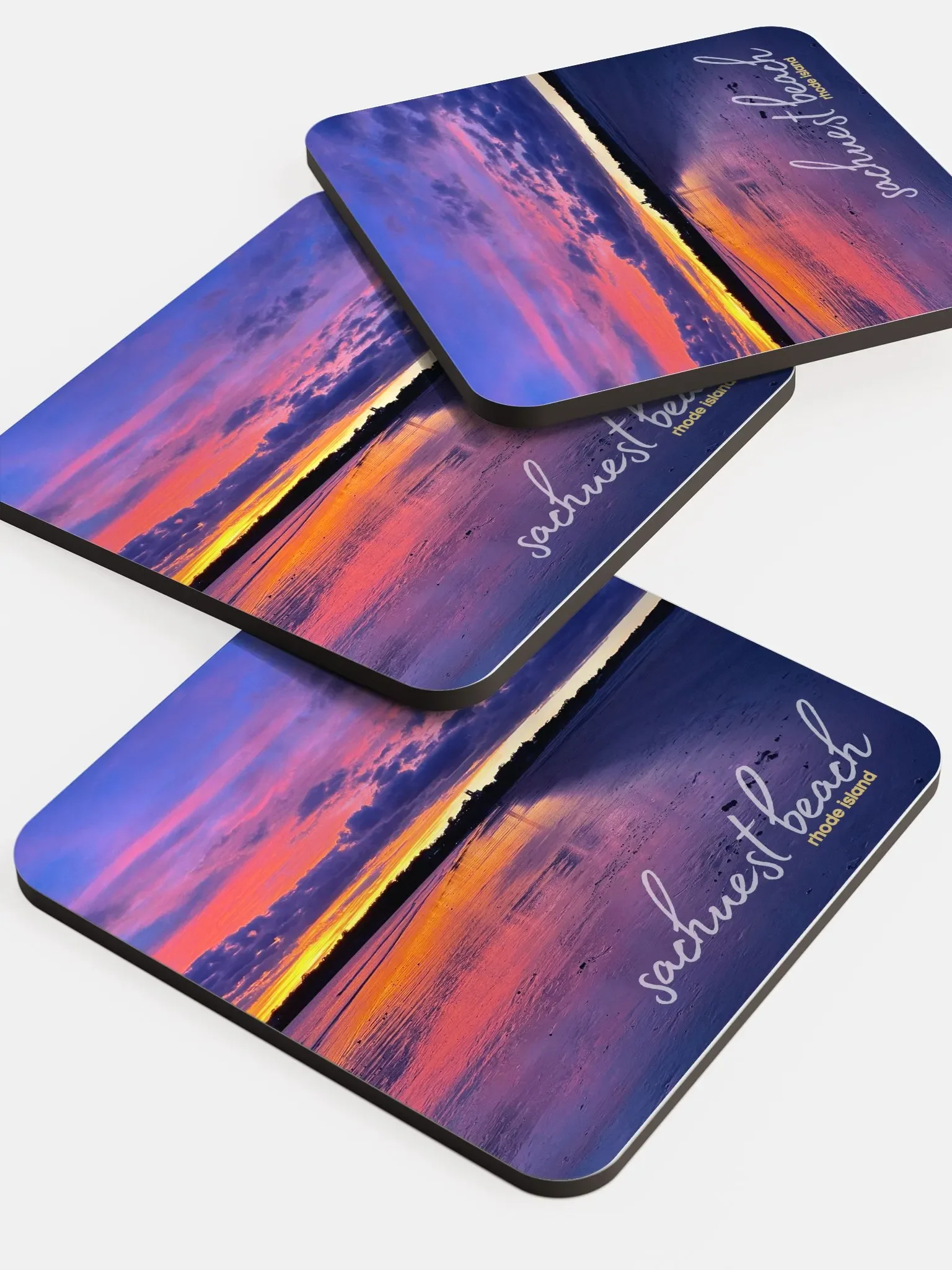 The Ocean State Series: Sachuest Sunset Coaster product image (5)