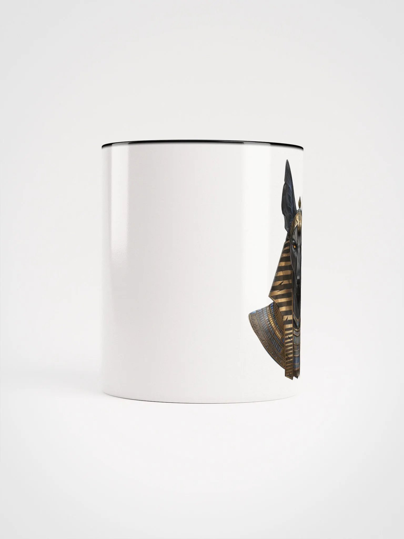 Anubis - The God of the Dead Ceramic Mug with Black Color Inside product image (9)