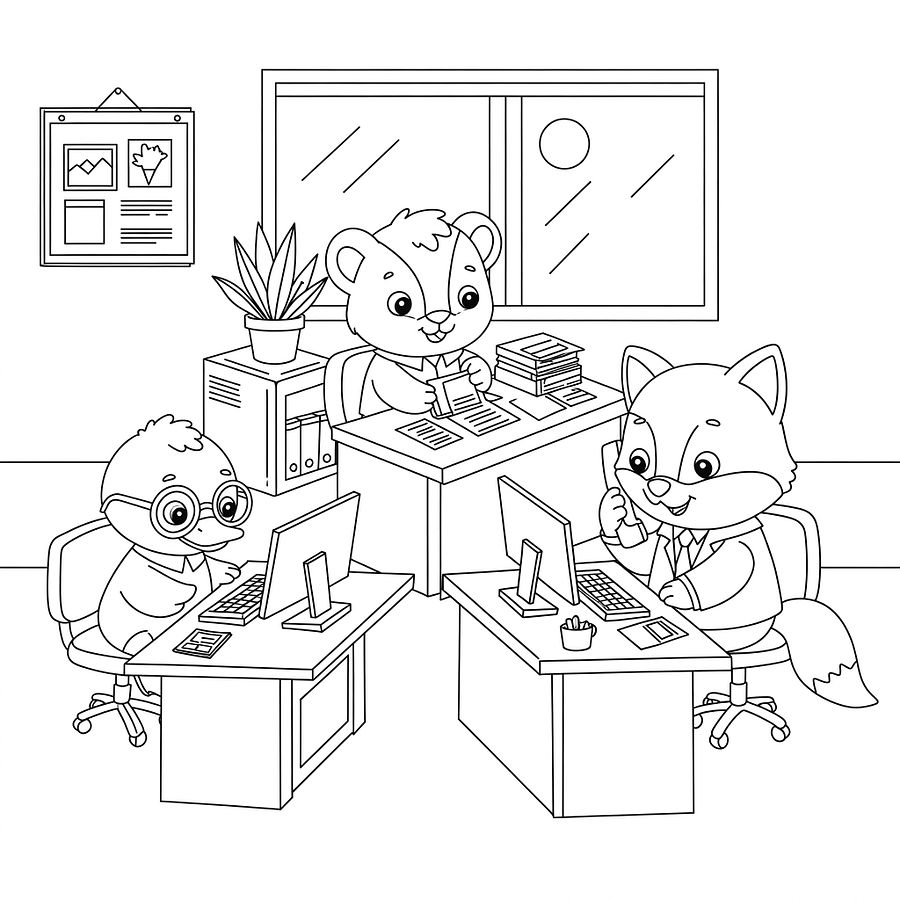 Jungle to City Adventure Coloring Book product image (9)