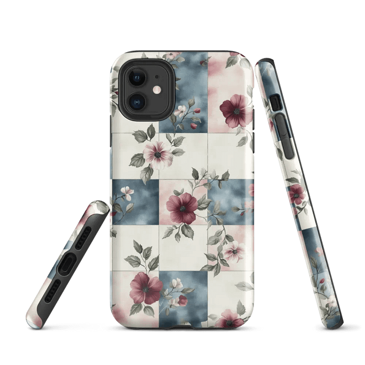 Floral Tiles - Tough Phone Case product image (1)