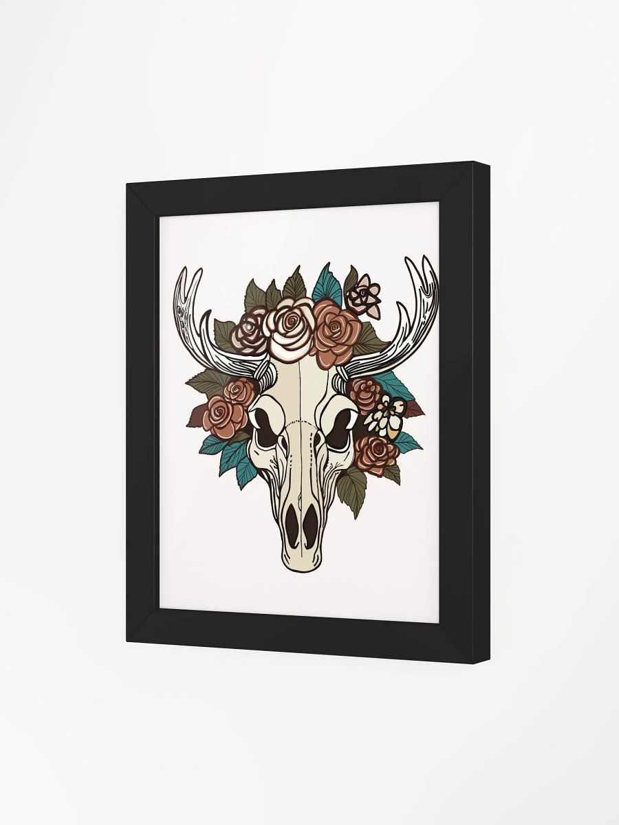 Vibrant Mousse And Flowers Wood Framed Matte Poster product image (57)