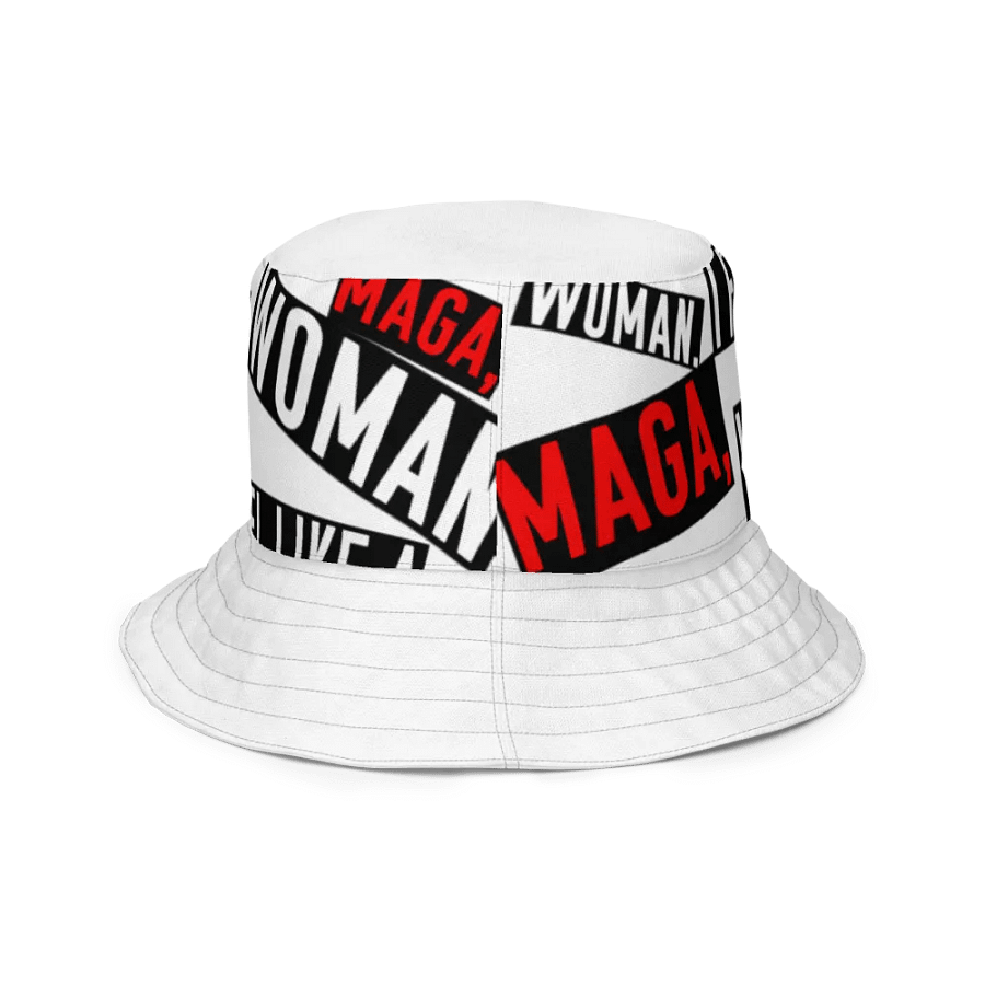 "MAGA, I Feel Like a Woman" Bucket Hat – Parody Whitney Official Merch product image (6)