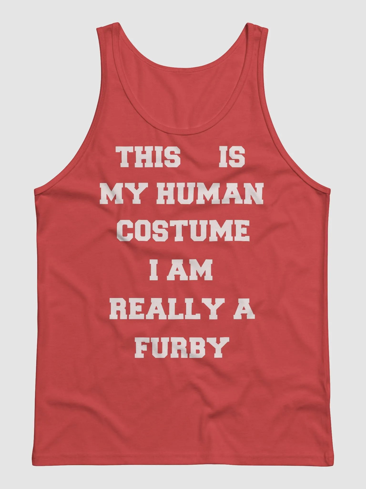 Human costume Furby edition jersey tank top product image (2)