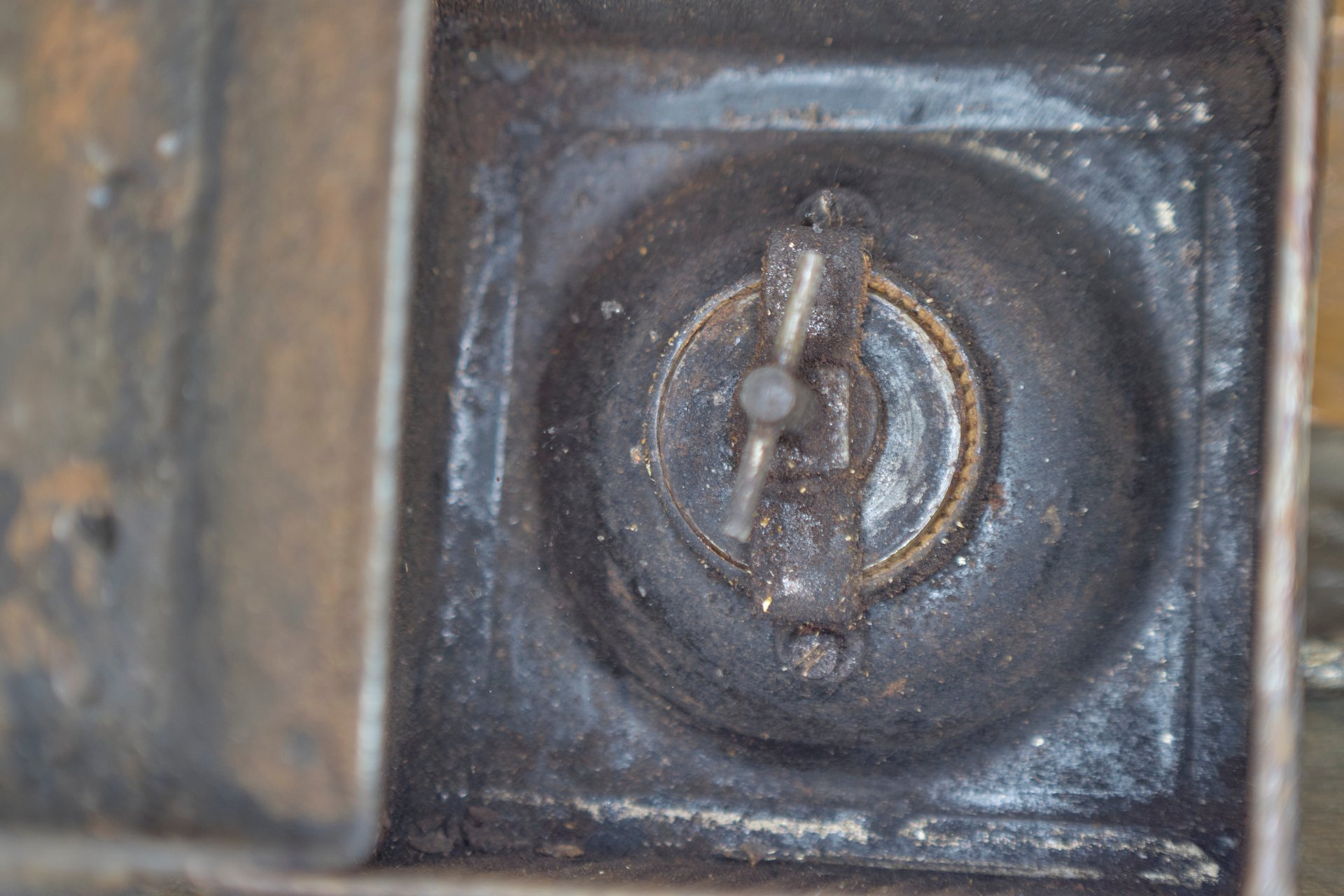 1900's Italian Metal Coffee Grinder, 'F B' product image (6)