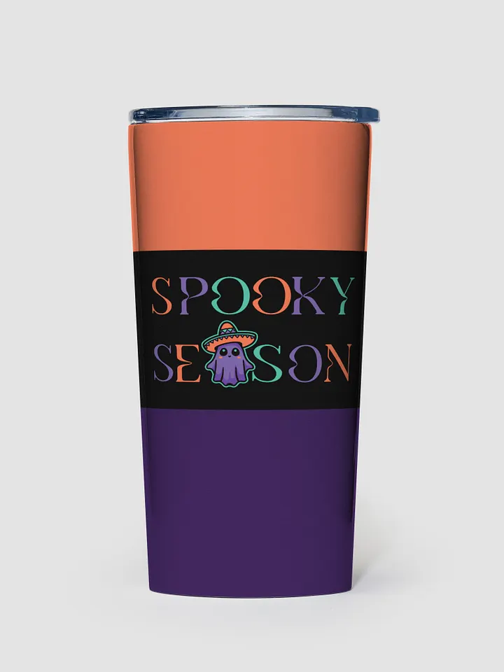 Spooky Season Sombrero Ghost Colorful 20oz Stainless Steel Tumbler product image (1)