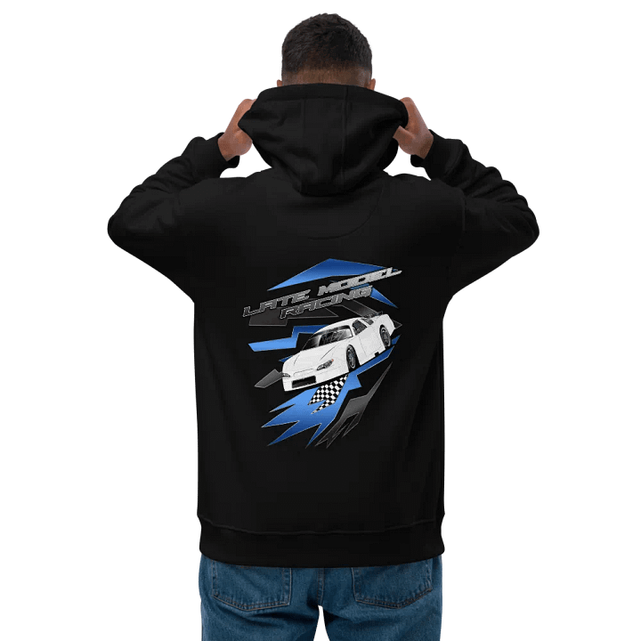 Blue Late Model hoodie product image (1)