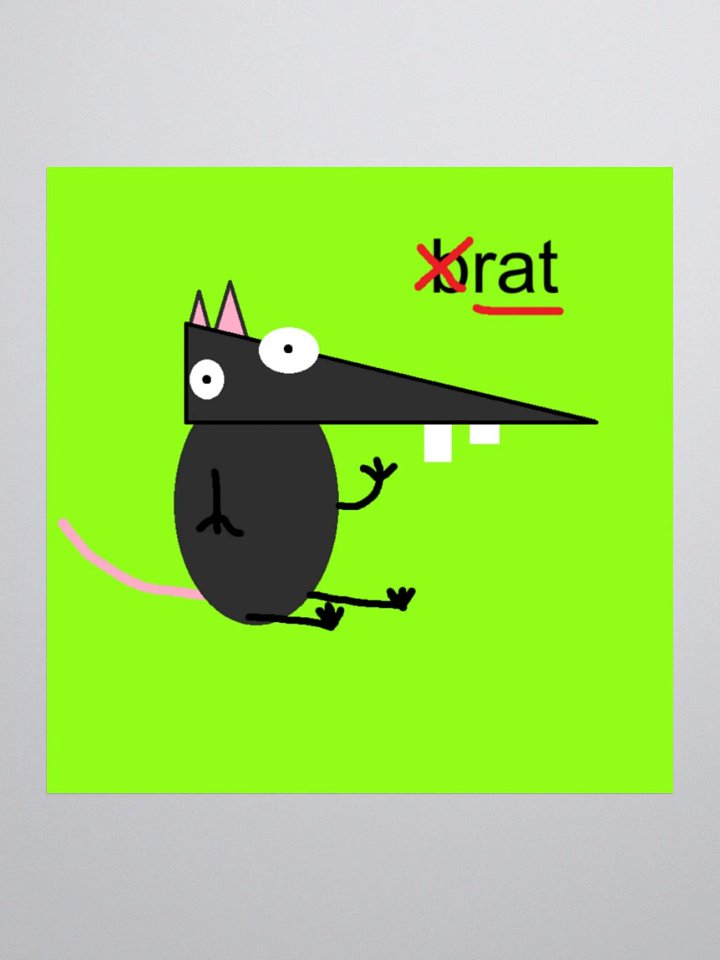 BRAT RAT Sticker product image (2)