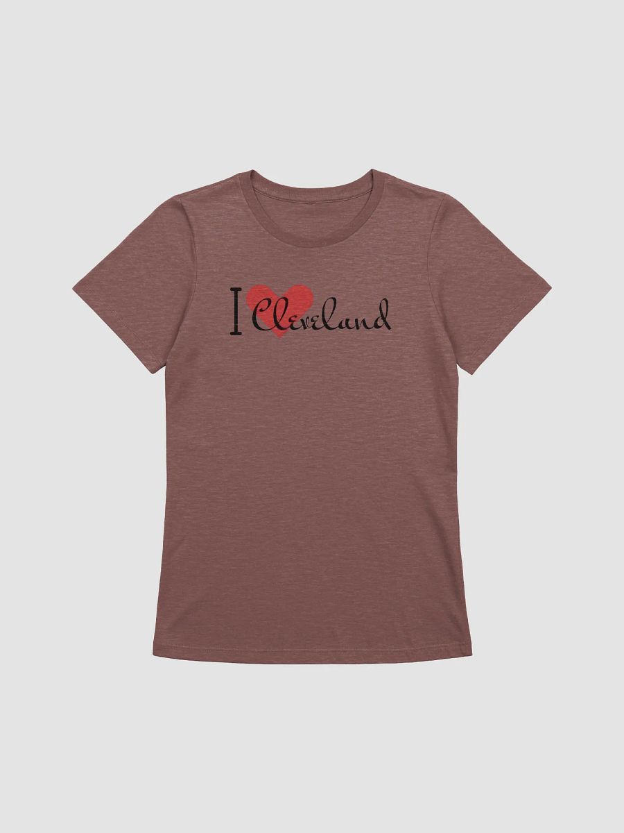 Women's Supersoft Relaxed-fit T-Shirt Love Cleveland Heart Slogan product image (3)