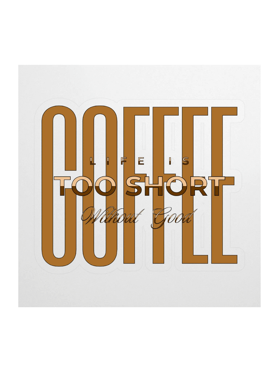 Great Coffee Kiss Cut Stickers product image (1)