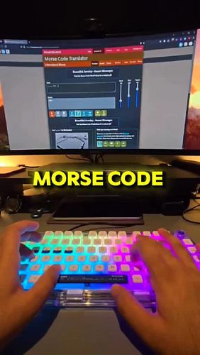 thank you @leobog_kb for the awesome morse code keyboard! And @bunniestream for helping me out with the video!

follow for ur...