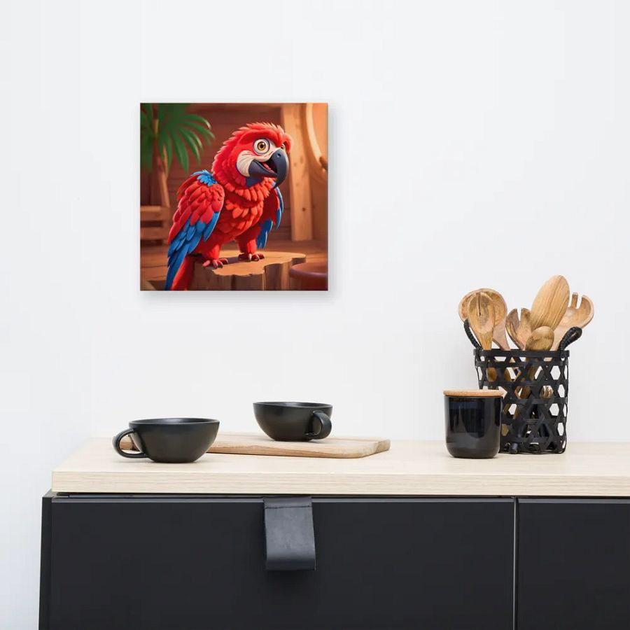 Endangered Species - Mexico - Scarlet Macaw Canvas Art product image (8)