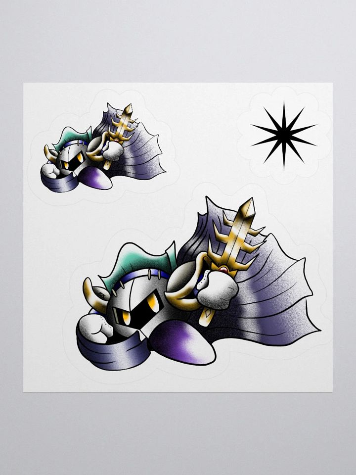 Meta Knight- American Traditional Flash Stickers product image (1)