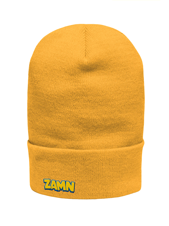 ZAMN Logo Beanie: Gold product image (1)