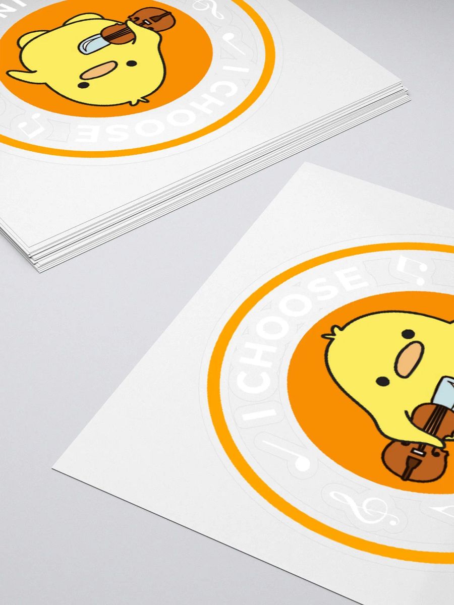 I choose violins Kiss Cut Stickers product image (4)