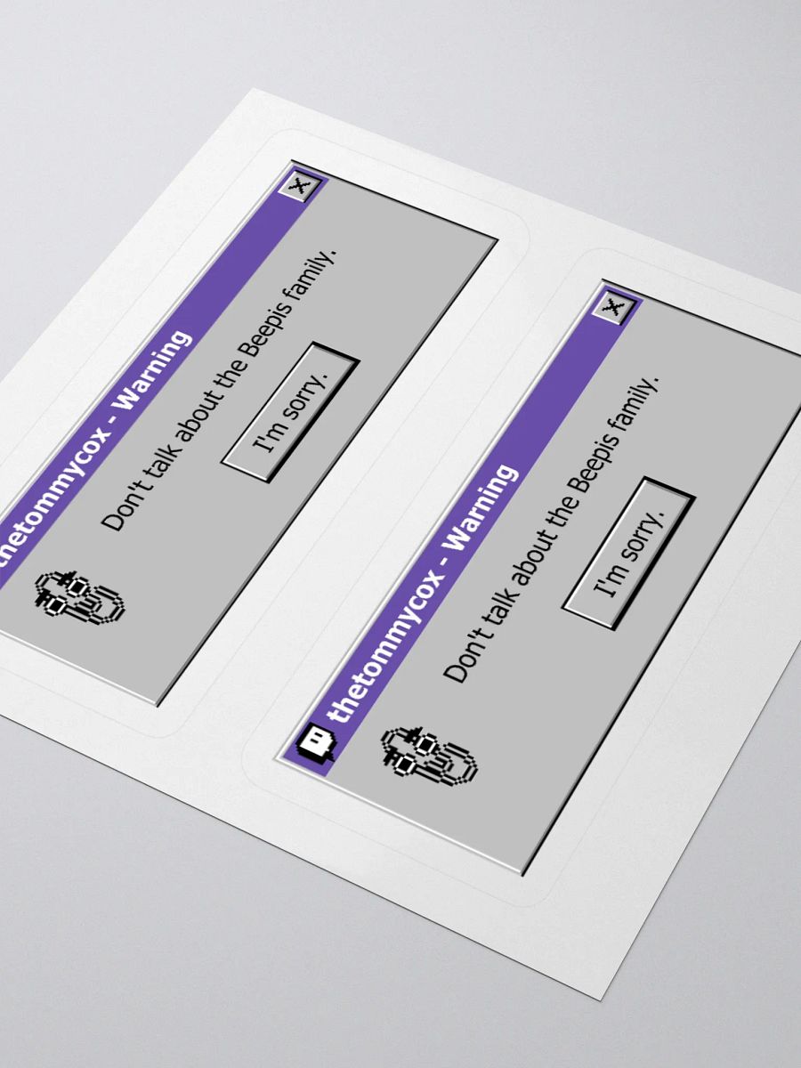 Warning Sticker product image (3)