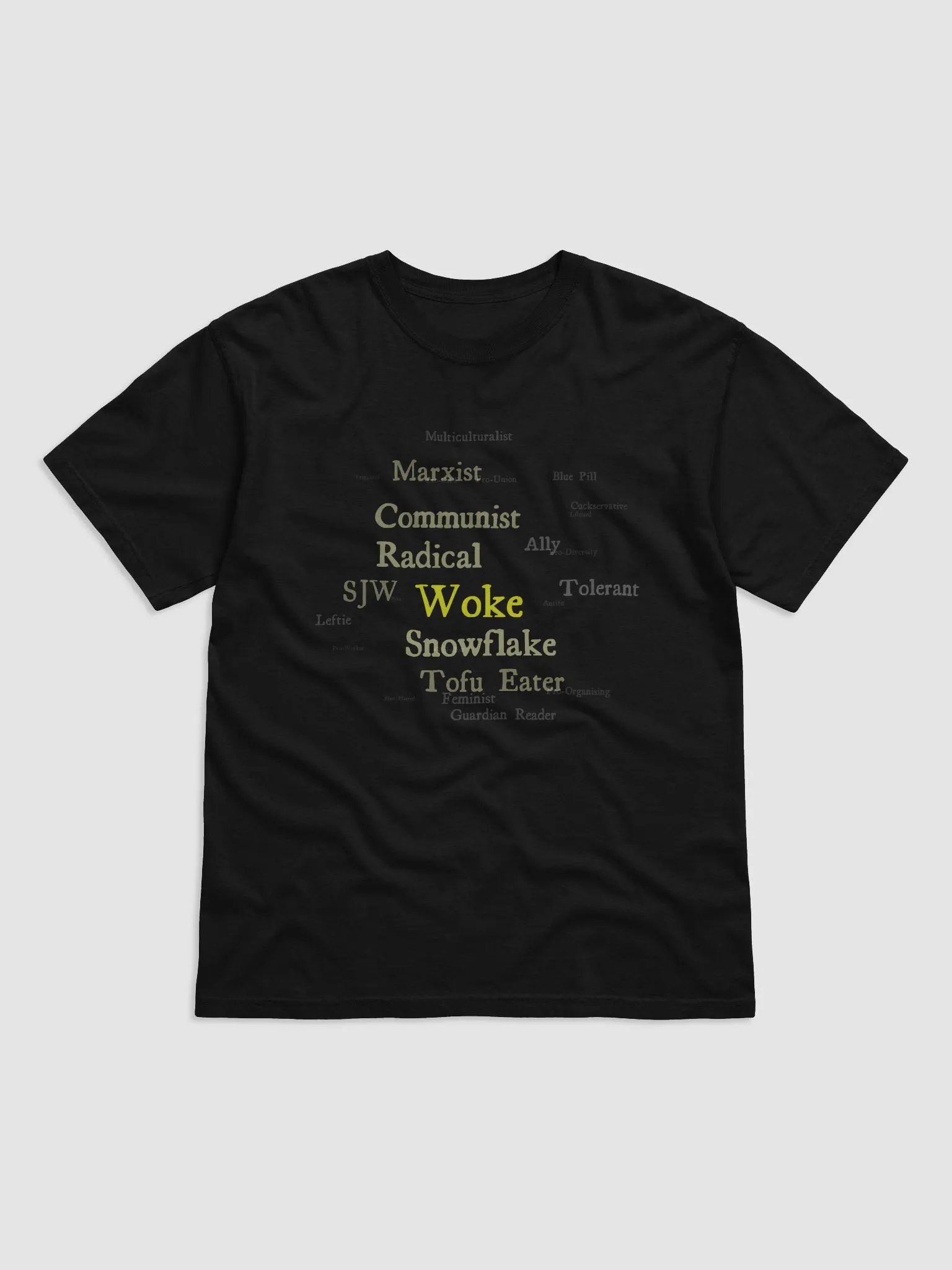 Lefty Woke Word Cloud T-Shirt product image (1)
